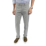 Italian Garment Dyed Chino Pants In Gray1
