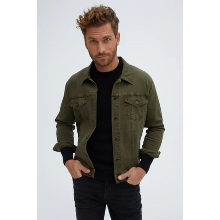 Olive Trucker Jacket