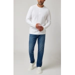 White Solid 3 Buttons Henley1