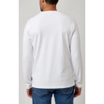 White Solid 3 Buttons Henley1