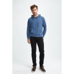 enim Blue T-Series Fleece Knit Hoodie1