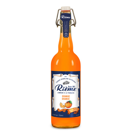 Rieme Sparkling French Limonade, Orange, 750ml 6 PACK