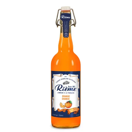 Rieme Sparkling French Limonade, Orange, 750ml 6 PACK