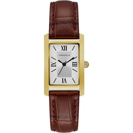 Bulova Caravelle 44L234 - Chic Women's Leather Strap Quartz Watch