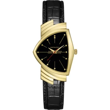 Hamilton Ventura H24311730 LIMITED EDITION: 14k Gold & Black Dial Luxury