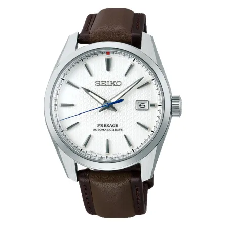 SEIKO SPB413: Presage Sharp Edged Series with White Dial Elegance
