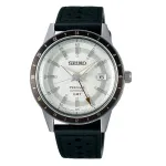 Seiko Presage GMT Watch with Elegant Leather Strap