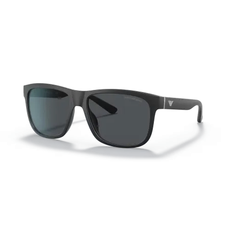 Emporio Armani EA4182U Sunglasses: Matte Black Frame with Dark Grey Lenses for Modern Sophistication