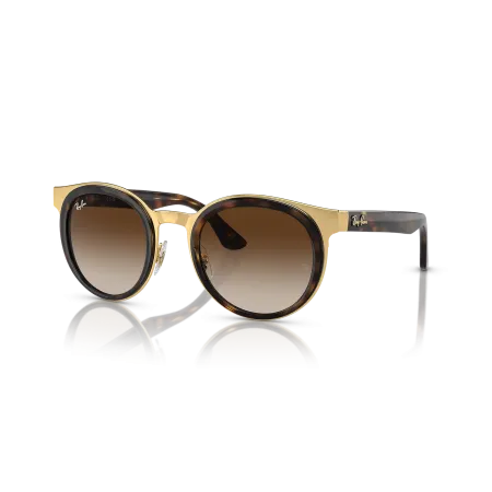 Ray-Ban RB3710 Bonnie: Havana On Gold Frame with Brown Gradient Lenses