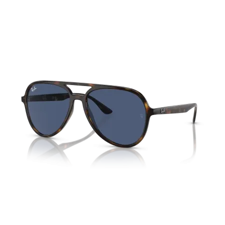 Ray-Ban RB4376F Havana Frame with Dark Blue Classic Lenses: Timeless Style Meets Modern Flair