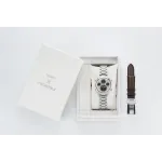 Seiko Silver Black Dial Chronograph Watch