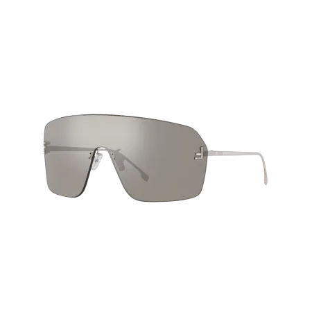 Fendi First Crystal FE4121US Sunglasses - XXL High Bridge Fit - Grey Frame with Grey Lenses