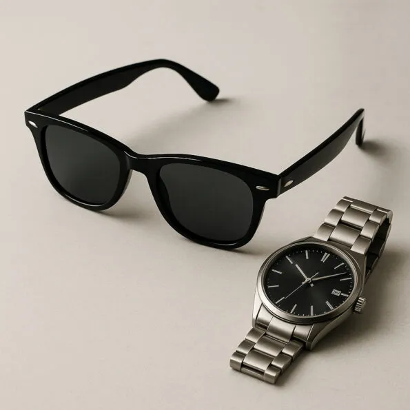 Basic Watch And Sunglasses